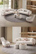 EDSY HOME Armoni 3+3+1+1 Koltuk Takımı Antrasit - Görsel 10