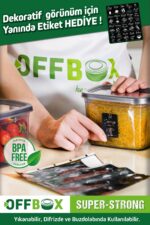 OFFBOX 24 Adet 48 Parça 0,55-1,2-1,7 Litre Kare Erzak Bakliyat Saklama Kabı Seti 40 Etiket Hediyeli - Görsel 7