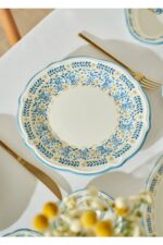 Bella Maison Liana Stoneware 26 Parça 6 Kişilik Kahvaltı Takımı Mavi - Görsel 12
