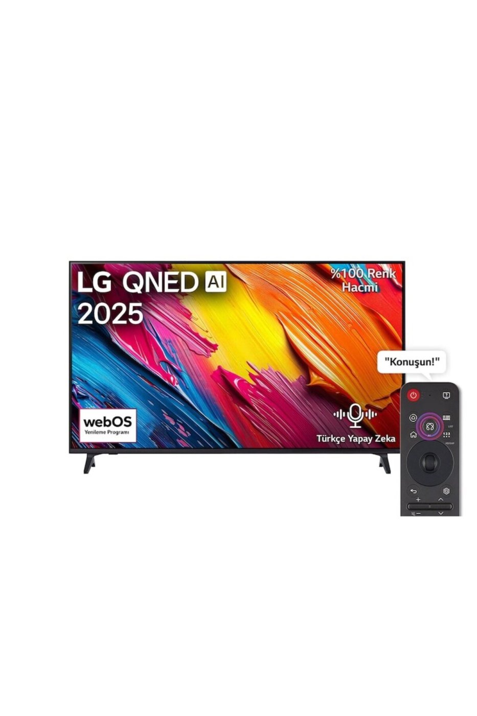 LG 65QNED70A6A QNED TV 2025 65 inç 165 Ekran Uydu Alıcılı Smart 4K AI Sihirli Kumanda