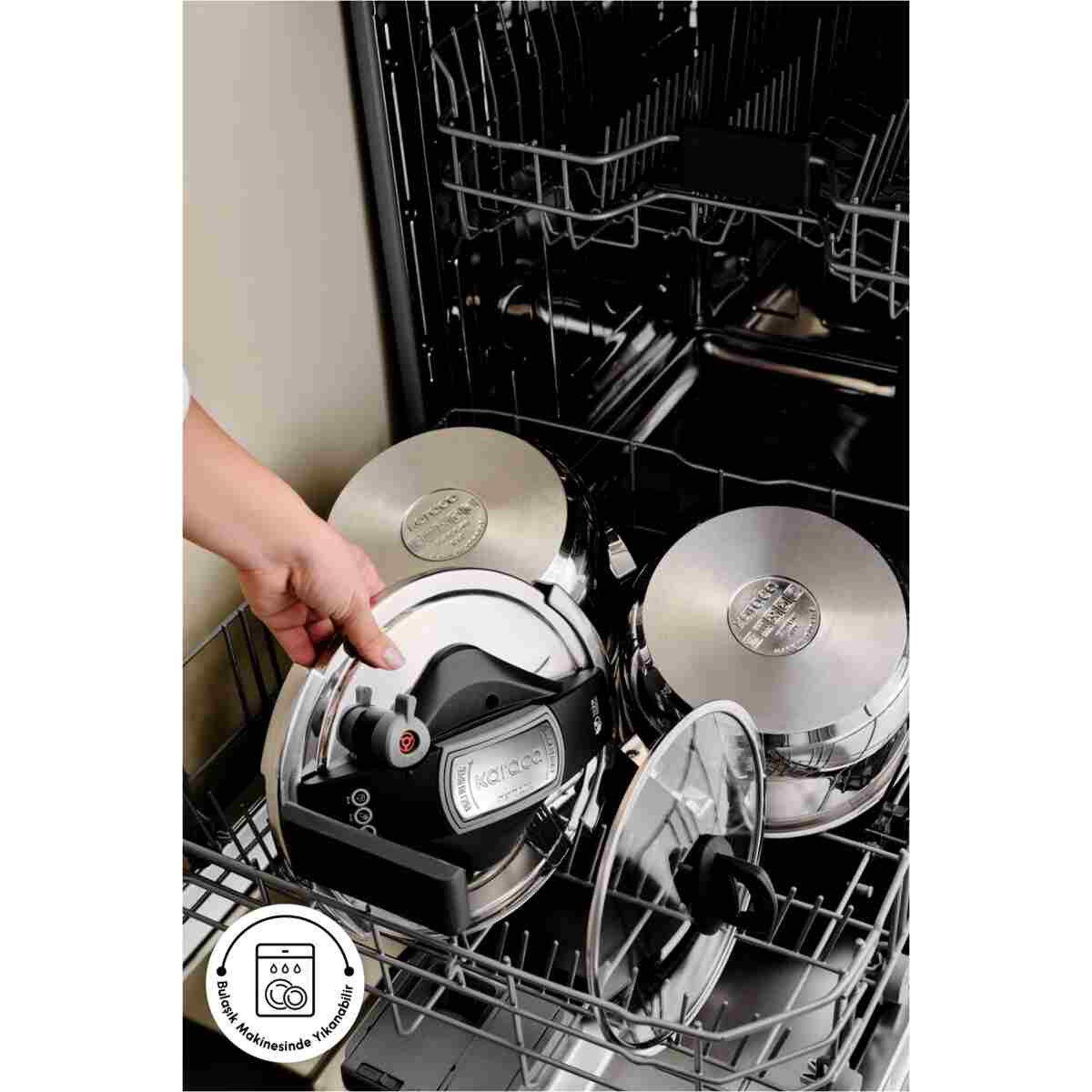 Karaca Perfect Gray Indüksiyon Tabanlı Düdüklü Tencere Seti 4+6 Litre - Görsel 15