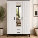 ORİDA HOME Luna 3 Kapaklı 2 Çekmeceli Mega Ölçü Dolap 120 Cm