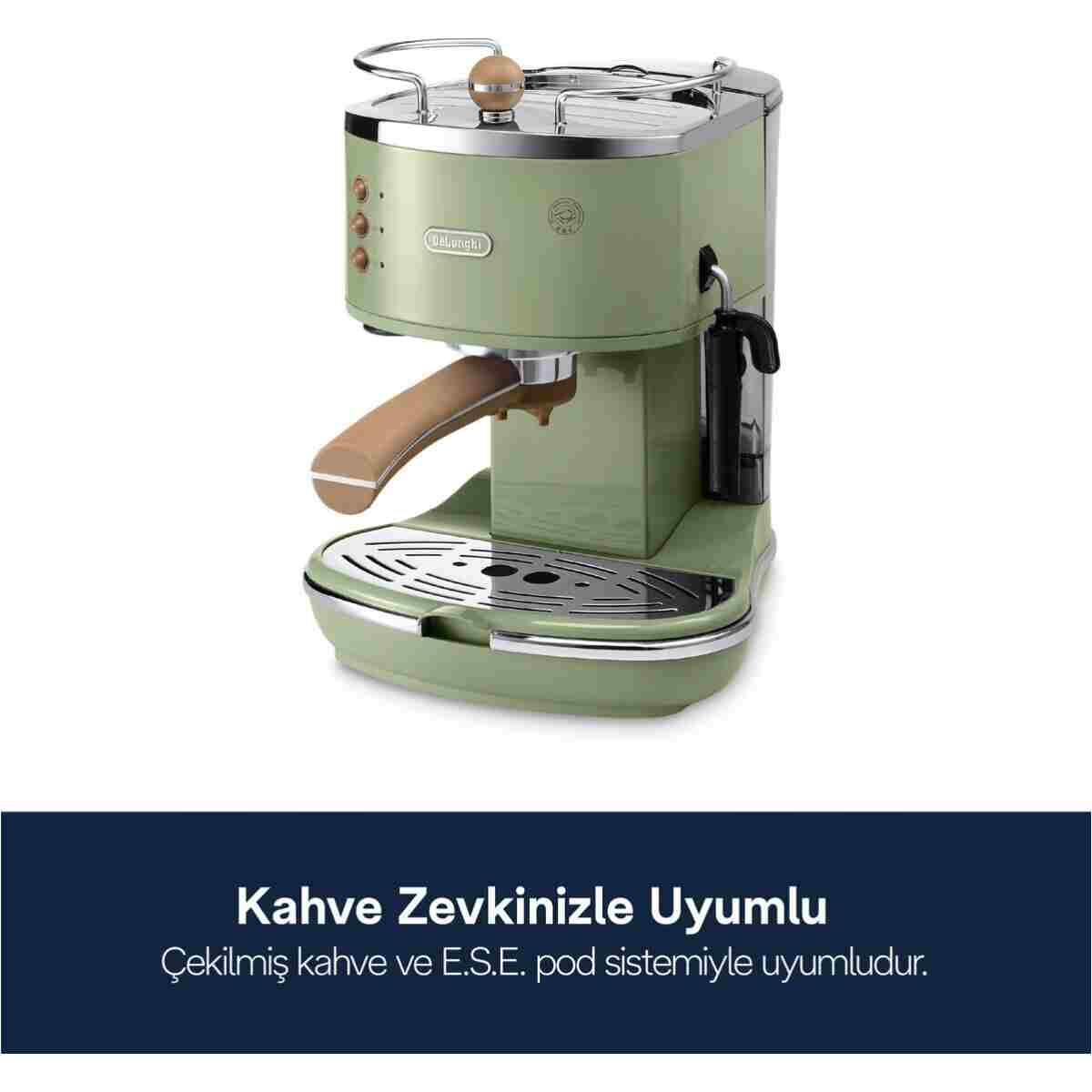 DELONGHİ Icona Vintage Manuel / Barista Tipi Espresso Makinesi Ecov 311.gr - Görsel 12