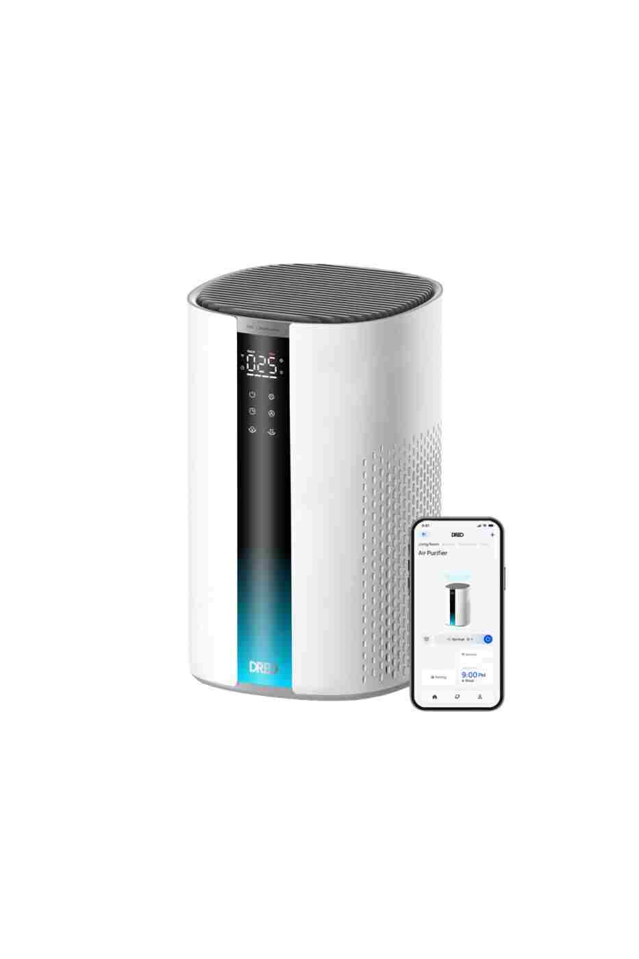 a4f200573dbd8b3343bc3d12c77abcea DREO Air Purifier 337S Akıllı Hava Temizleyici, 3 Aşamalı HEPA Filtre, PM2.5 Sensör, LED Ekran Beyaz - Görsel 1