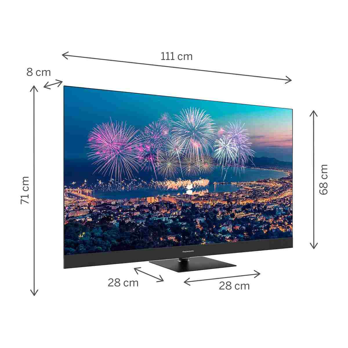 THOMSON UHD 50" 126 Ekran Uydu Alıcılı Google Smart Qled Plus TV 50QG6C14 - Görsel 2