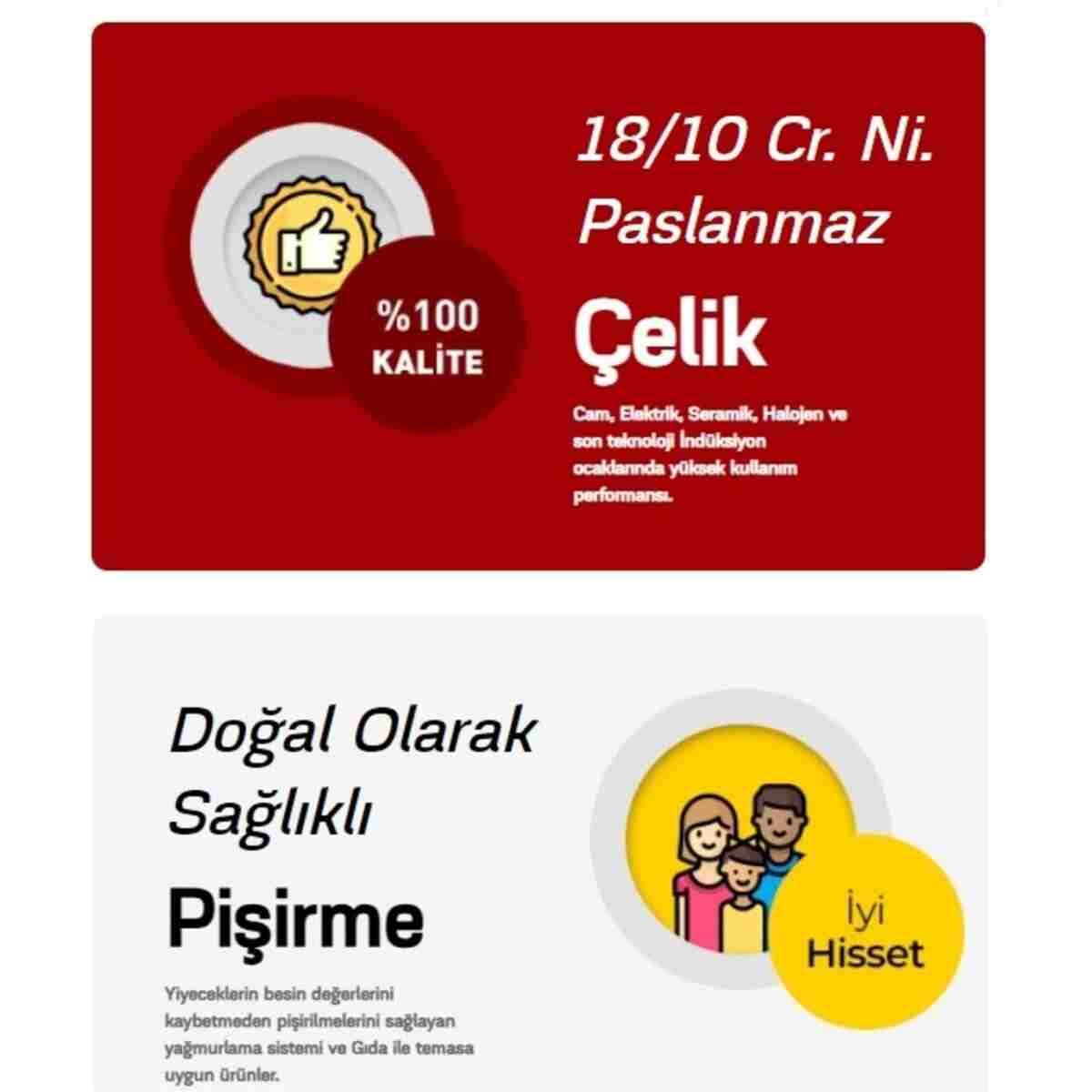 OMS PASLANMAZ Oms 5104 Klasik Tombik Güveç Düdüklü Tencere 9 Litre - Görsel 5
