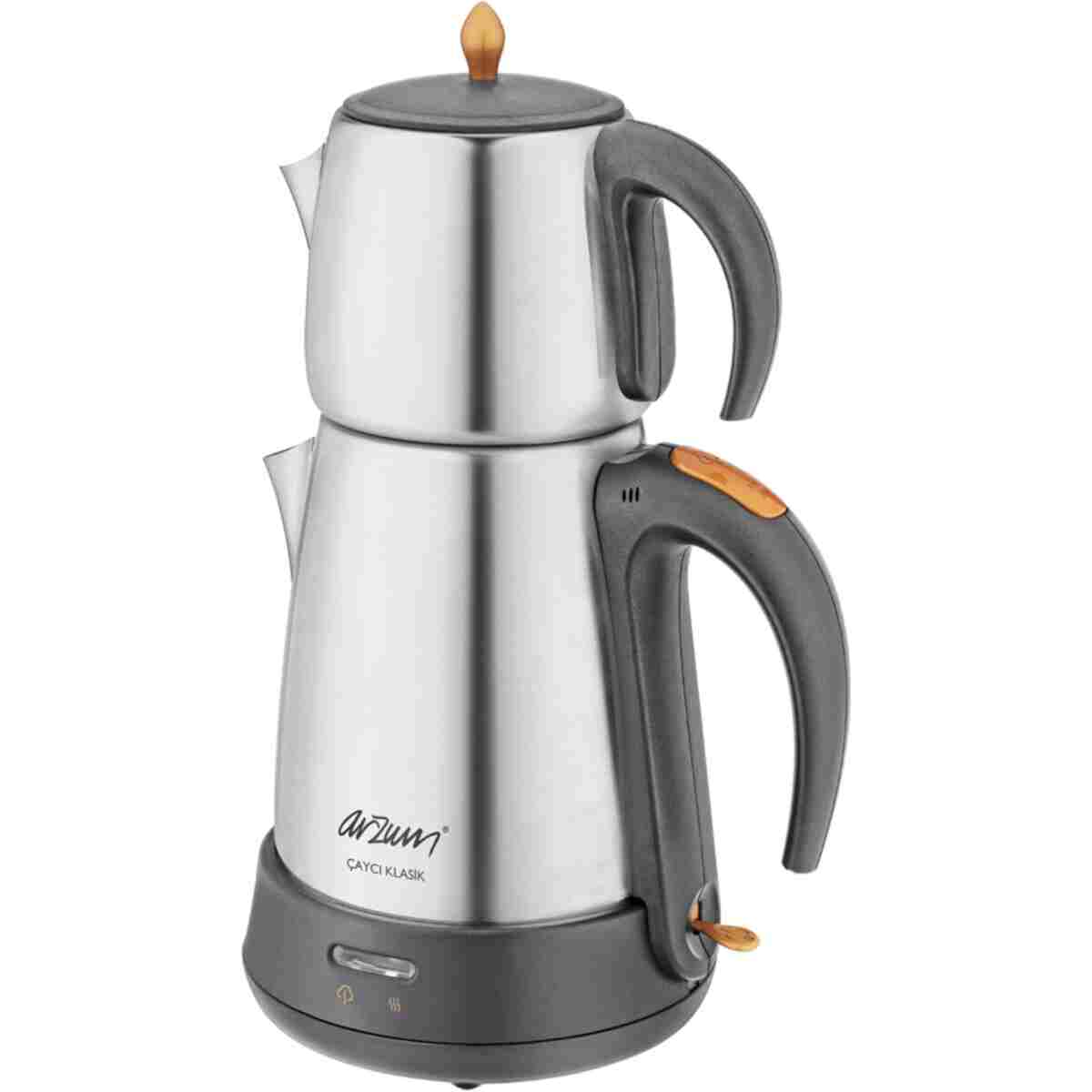 Arzum Ar3004-ınx Çaycı Klasik Paslanmaz Çelik Çay Makinesi - Inox - Görsel 2