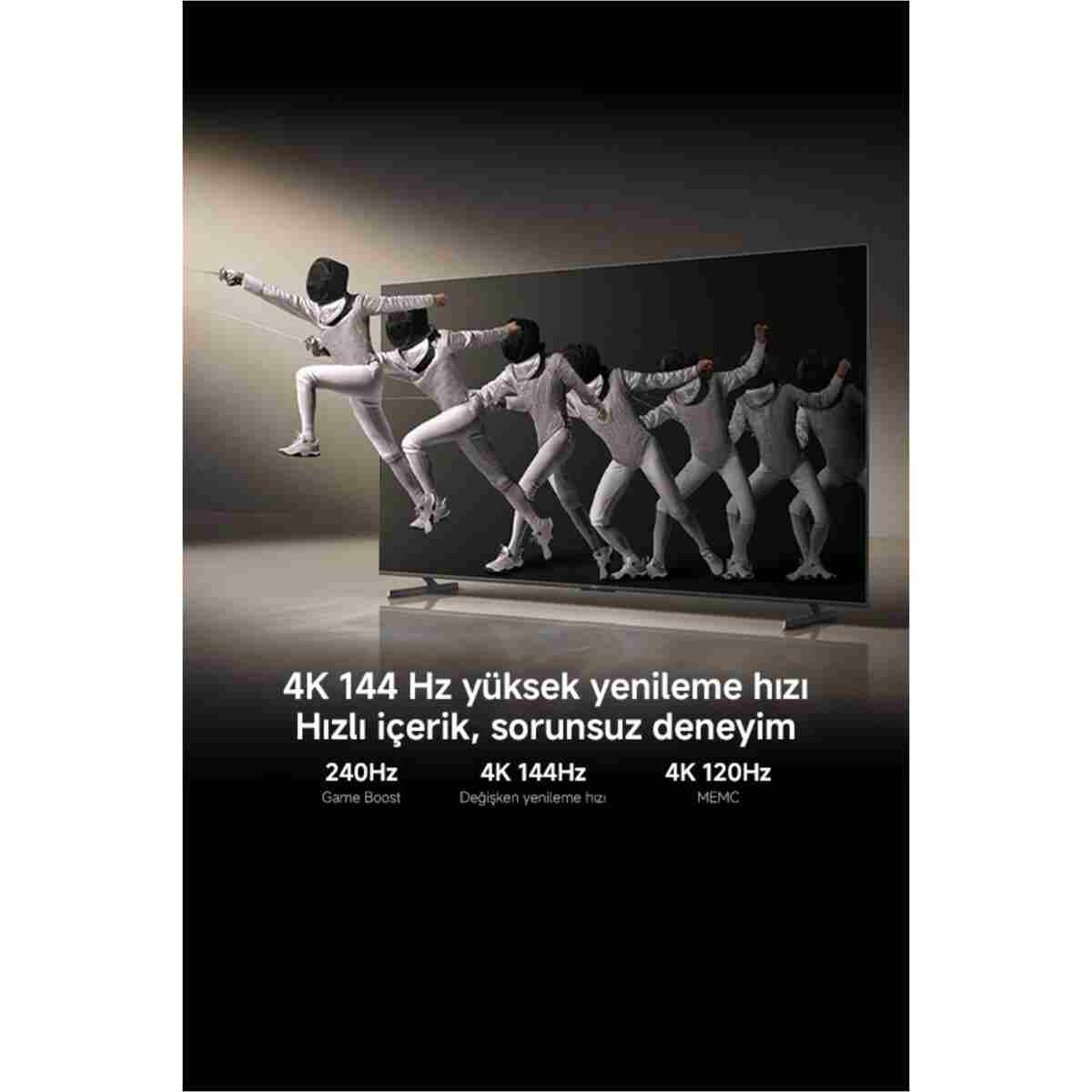 Xiaomi TV Max 100 2025 - 100" 254 4K Ultra HD QLED 144 Hz AirPlay Destekli Uydu Alıcılı Google Smart TV - Görsel 7