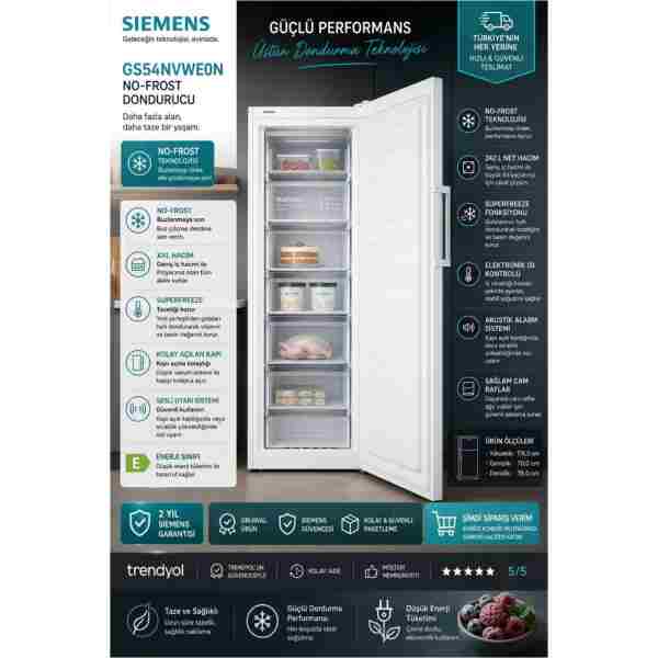 Siemens GS54NVWE0N NO-FROST