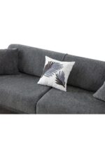 EDSY HOME Armoni 3+3+1 Koltuk Takımı Antrasit - Görsel 7