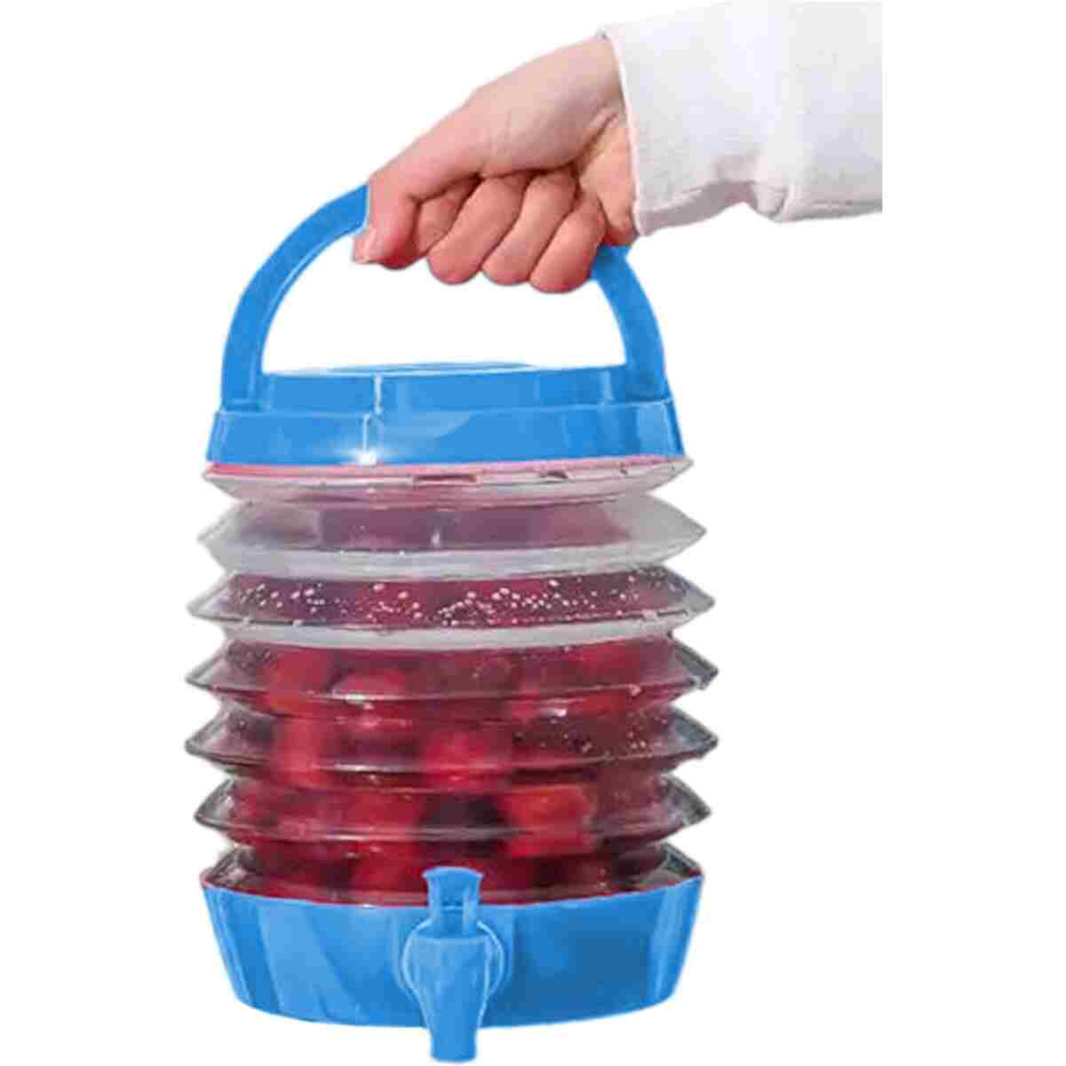 Badem10 Su Sebili Meşrubat Içecek Kabı Bidonu Musluklu Körüklü Damacana Akordiyonlu Katlanabilir 5.5 Litre - Görsel 6