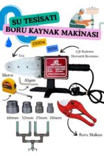 nextbuy 2500W Su Tesisatı Plastik Boru Kaynak Makinesi Çift Kademe Ayarlı Çantalı Makas Pafta Ucu Alyan Seti - Görsel 2
