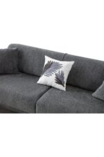 EDSY HOME Armoni 3+3+1+1 Koltuk Takımı Antrasit - Görsel 4