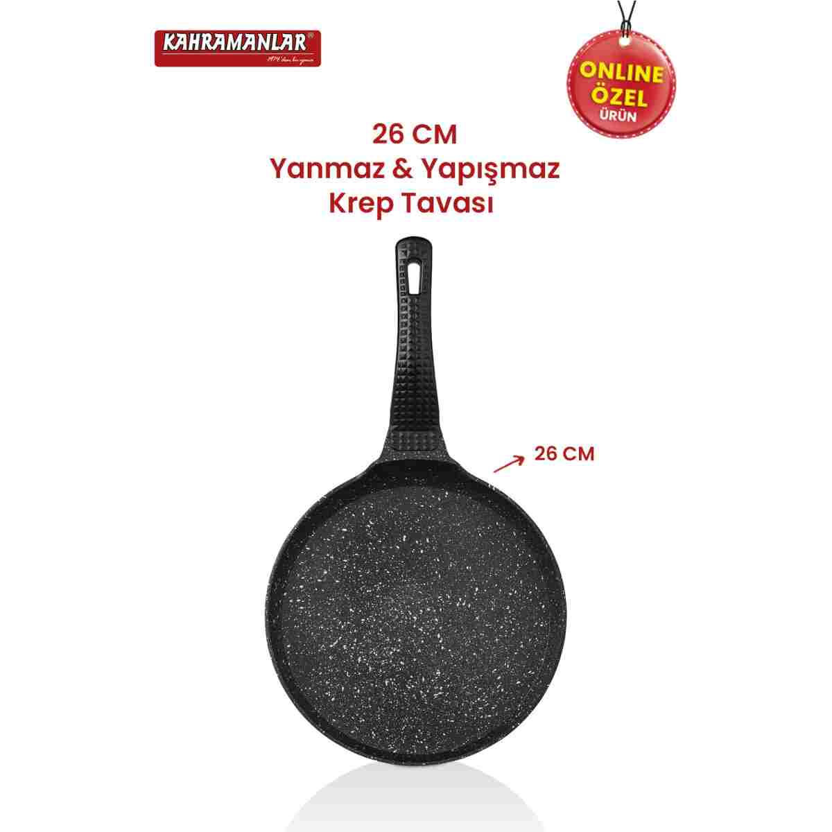 Kahramanlar Helegra 2'li Pankek ve Krep Tavası Seti - Görsel 3