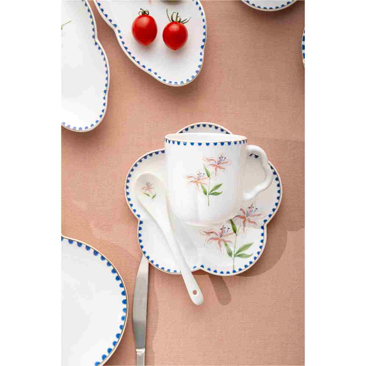 Emsan Lilium Porselen 32 Parça 6 Kişilik Kahvaltı / Servis Takımı - Görsel 12