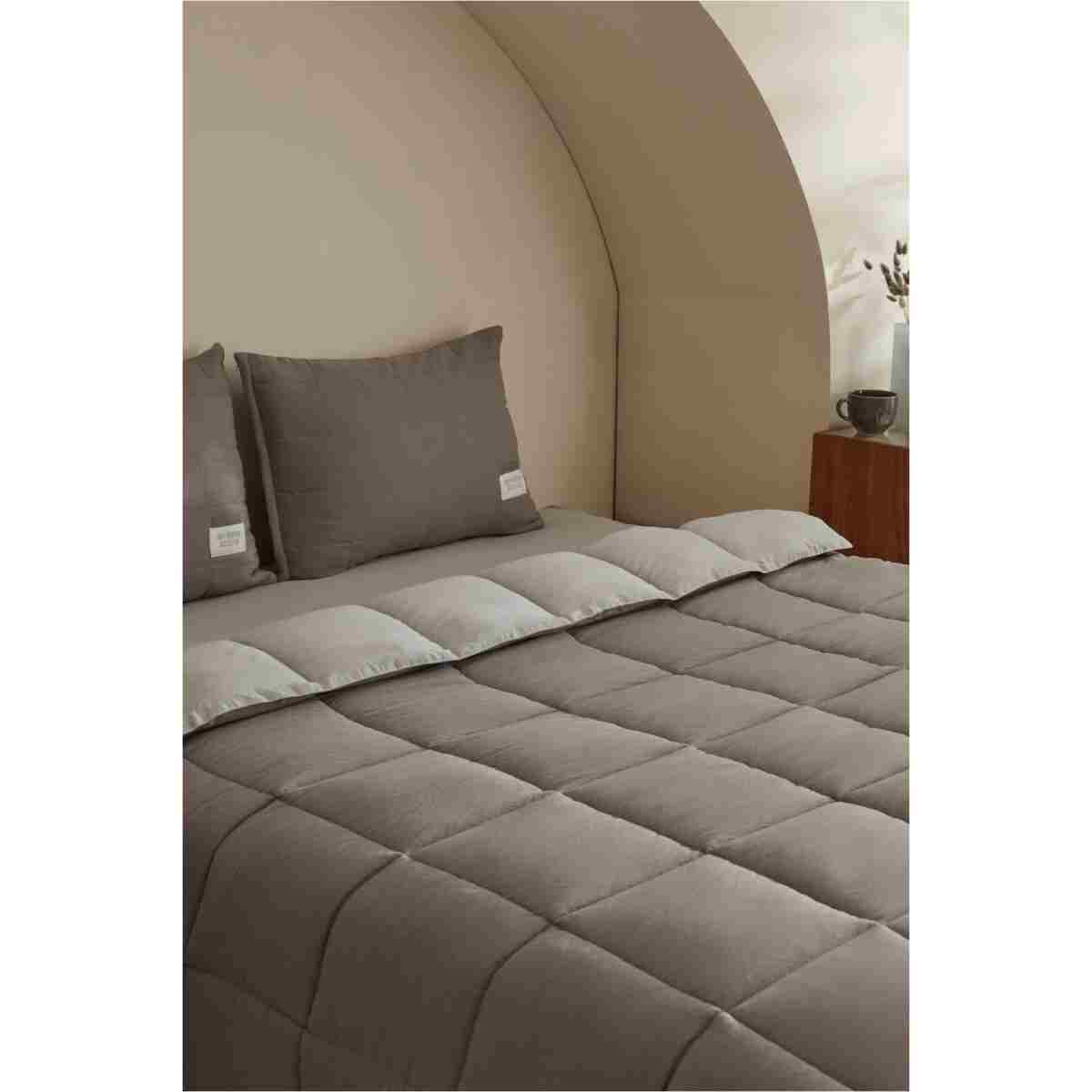 Karaca Home Relax Çift Kişilik Comfort Set/uyku Seti Gri - Görsel 3