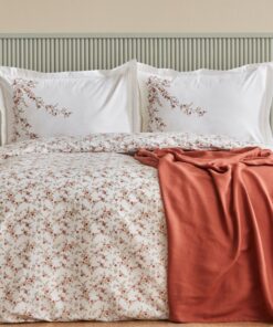 Karaca Home Mizu %100 Pamuk Çift Kişilik Pike Hediyeli Nevresim Takımı