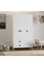 İMBAŞ Opal 3 Kapaklı 2 Çekmeceli Gardırop - Görsel 8