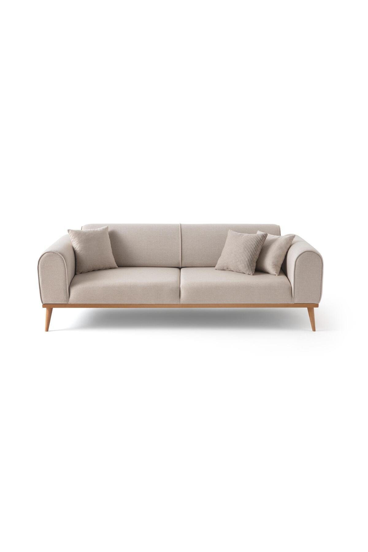 EDSY HOME Rebull 3+3 Koltuk Takımı Sütlü Kahve - Görsel 4