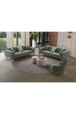 EDSY HOME Armoni 3+3+1 Koltuk Takımı Yeşil - Görsel 2