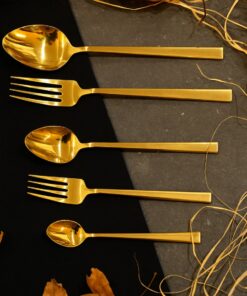 Genel Markalar 30 Parça Titanyum Gold Çatal Kaşık Takımı ( Bıçaksız)
