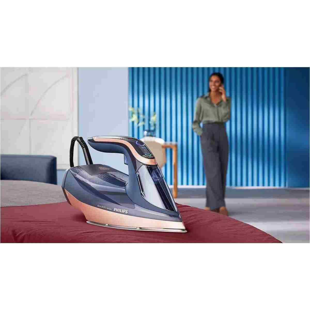 Philips Avantajlı Lacivert Azur 8000 Series Buharlı Ütü 3000W - Görsel 12