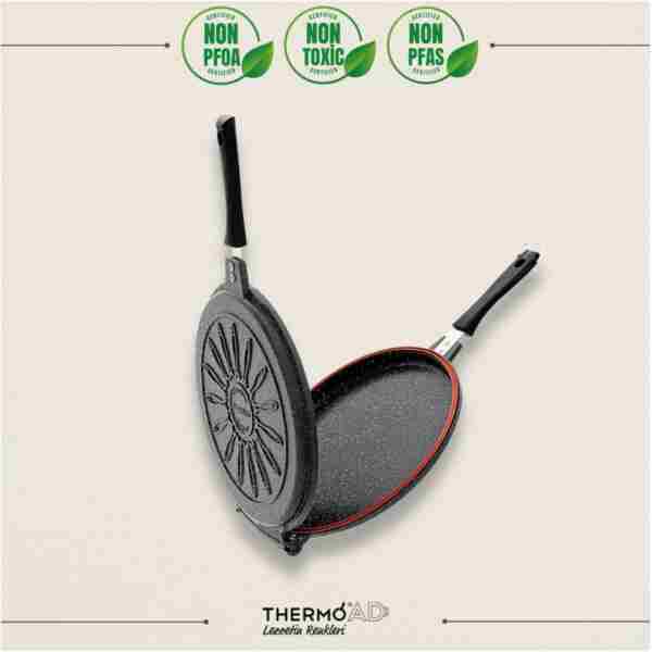 ThermoAD | Hamsi Balık Tavası | 28 Cm | Gri