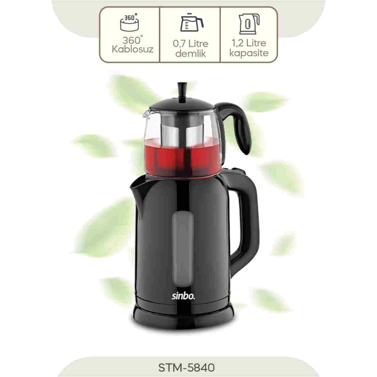 Sinbo STM-5840 Elektrikli Çay Seti - Görsel 16