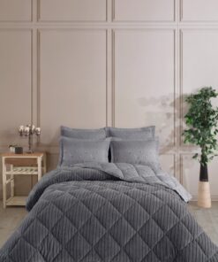 Alternative view of Otelonia Striped Jakarlı Wellsoft Tek Kişilik Uyku Seti Lastikli Çarşaflı 3 Parça