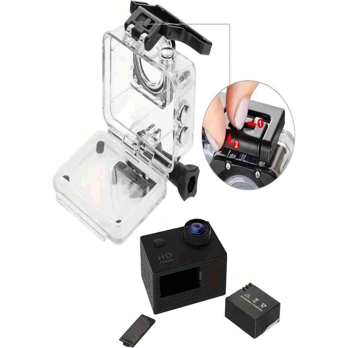 ULTRATEKNO Kask Kamerası 170 Derece 16 Mp 4k Ultra Hd Wifi Aksiyon Kamerası Kumandalı Kamera - Görsel 6