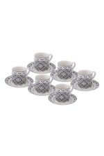 Emsan Verano New Bone 6 Kişilik Kahve Fincan Takımı 90 ml Siyah - Görsel 6