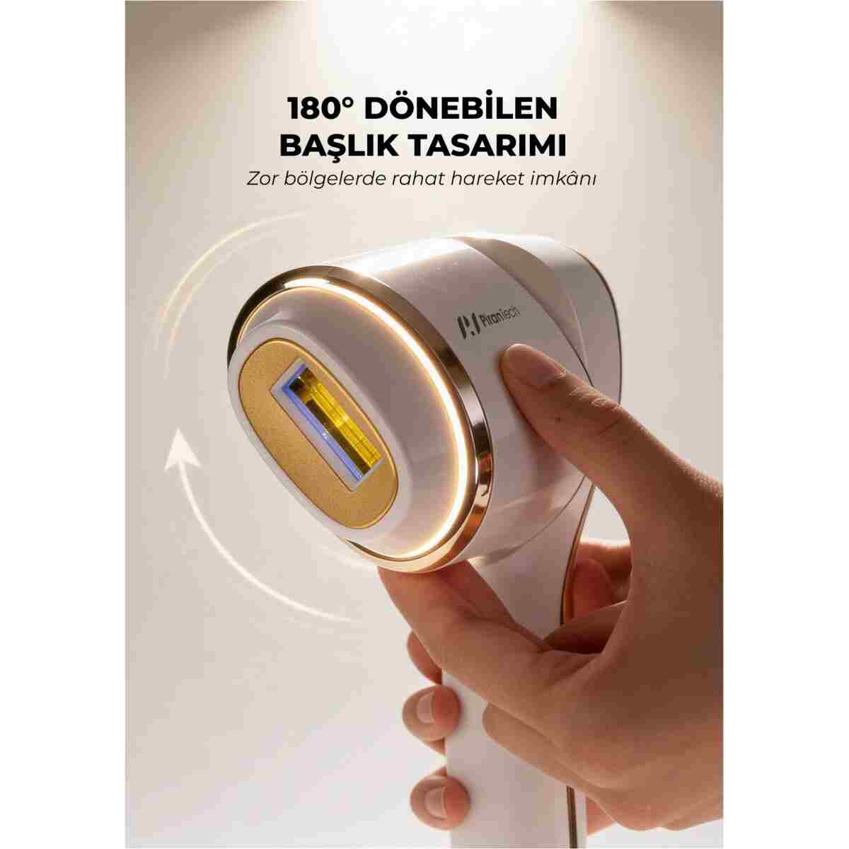PiranTech BHRL-15 IPL Lazer Epilasyon Cihazı Buz Soğutmalı, 10 Seviye, Kablosuz & Kablolu - Görsel 9