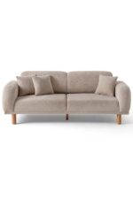 EDSY HOME Regnum Koltuk Takımı 3+3+1+1 Taş Renk - Görsel 6