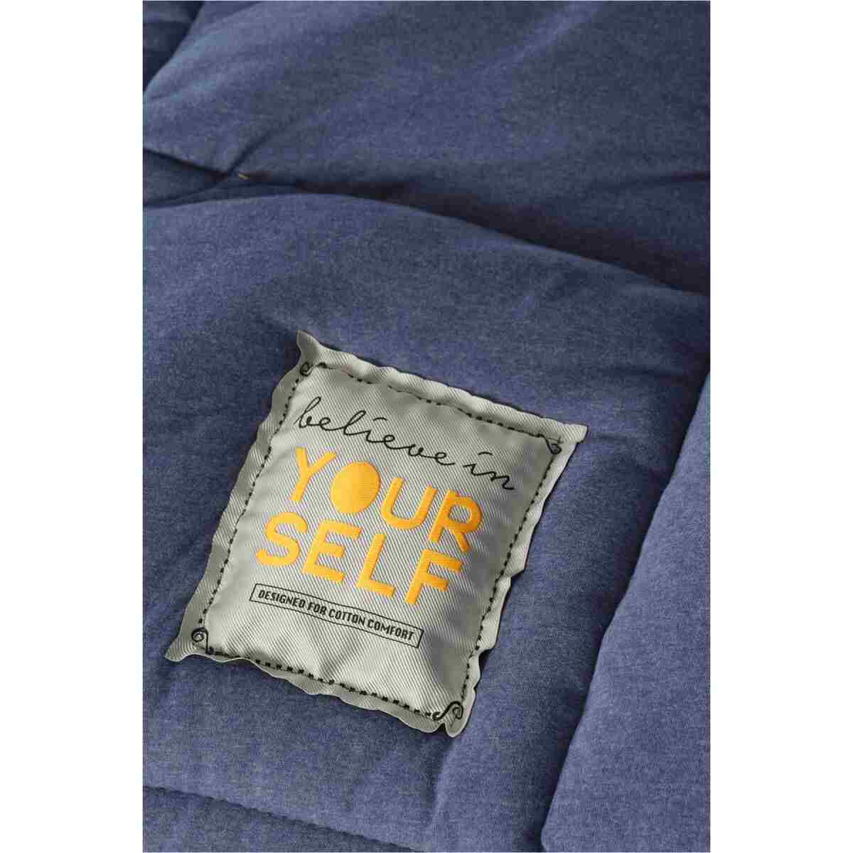 Karaca Home Motto Cotton Comfort Çift Kişilik Indigo - Görsel 9