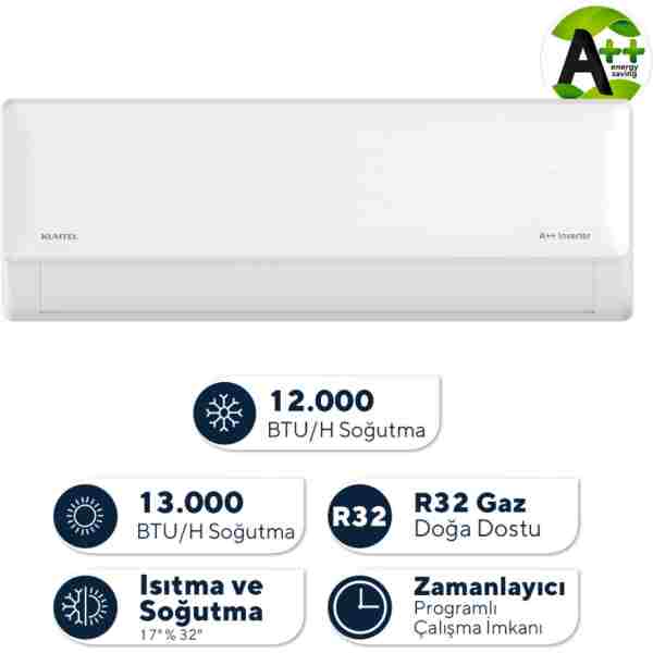 KUMTEL Hinoki KMSAC-12 12.000 Btu A++ Inverter Duvar Tipi Split Klima (Montaj Dahil)