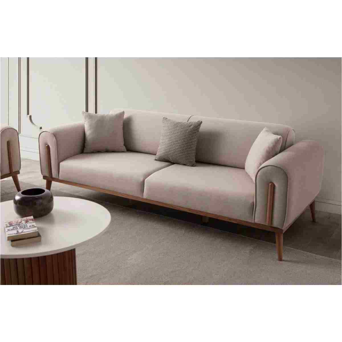 EDSY HOME Riva 3+3+1 Koltuk Takımı Sütlü Kahve - Görsel 6