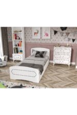 WENCE Hayal Modern Genç Odası Takımı Beyaz 4 Parçalı ve Tamamı 1. Kalite Mdf - Görsel 2