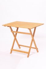 Meya Dekor Balkon Bahçe 60x80 Cm Masa 3’lü Katlanabilir Bistro Set 2 Sandalye 1 Bahçe 60x80 Cm Masa - Görsel 5