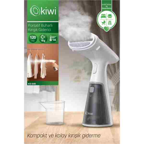 Kiwi Ksı-640 1000 W Buharlı Dikey Ütü Gri