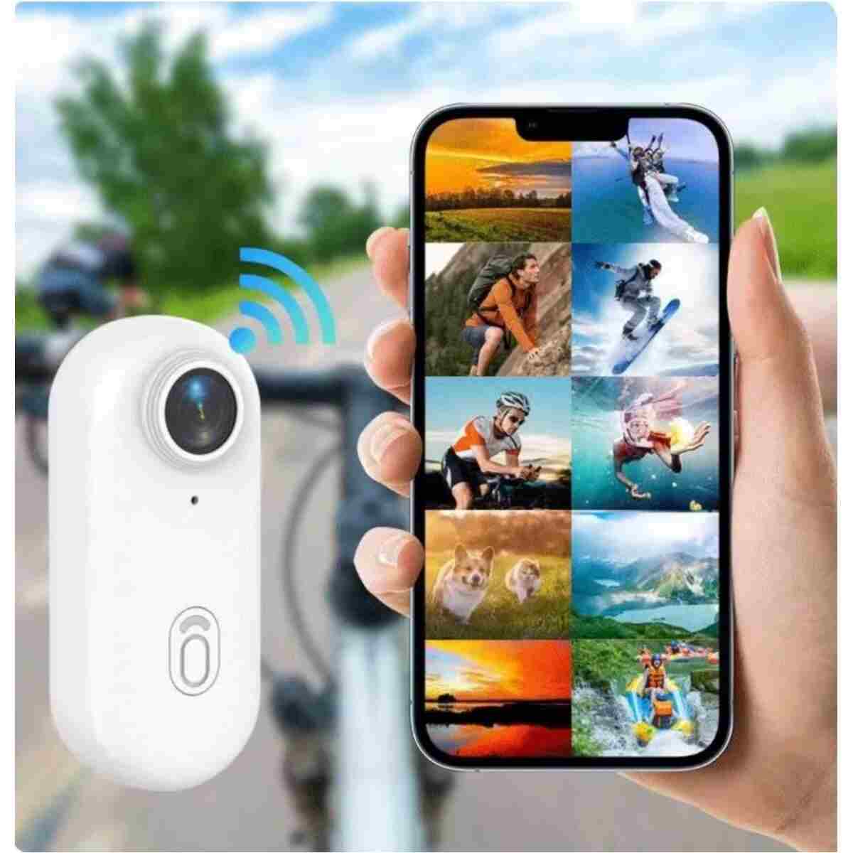 Serreha FaroxTech Mini Wifi Aksiyon Kamerası 1080P Taşınabilir Giyilebilir Video Kaydedici Su Geçirmez - Görsel 4