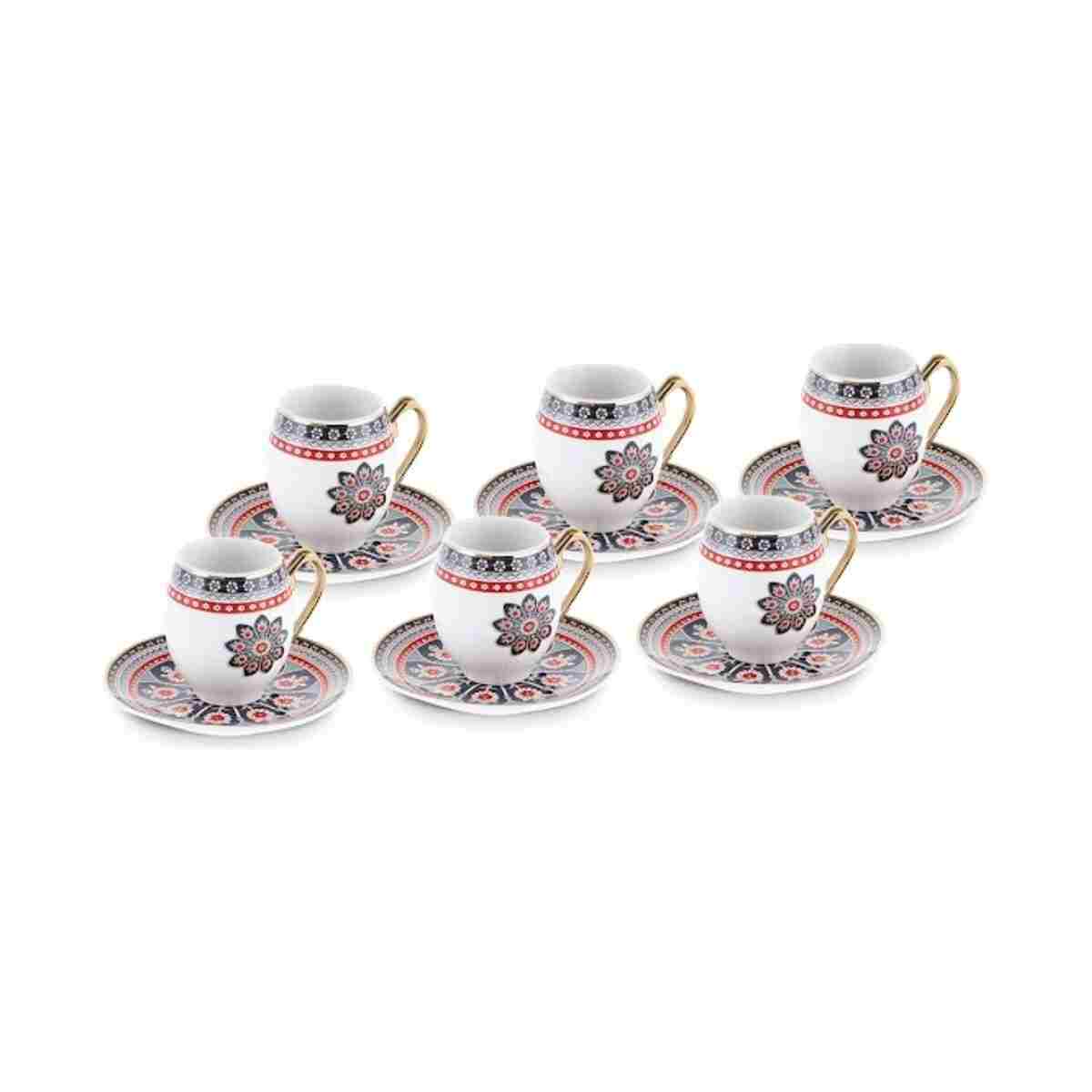 Karaca Söğüt 6 Kişilik Kahve Fincan Takımı 90 ml - Görsel 15