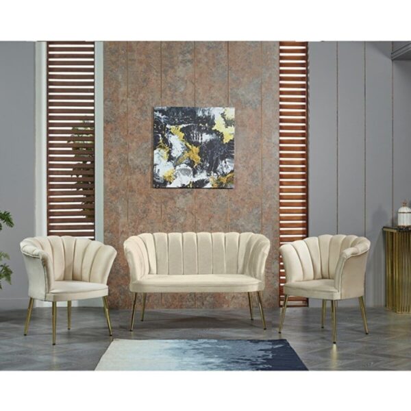 Grass steel metal Hilal Consept Papatya Çay Seti, Balkon, Salon, Ofis, Cafe Koltuk Takımı 2 1 1 Papatya Çay Seti