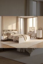 SARMOBİ Arden 5 Çekmeceli Şifonyer/Çamaşırlık 50x105x40 cm Beyaz – Modern Tasarım - Görsel 6