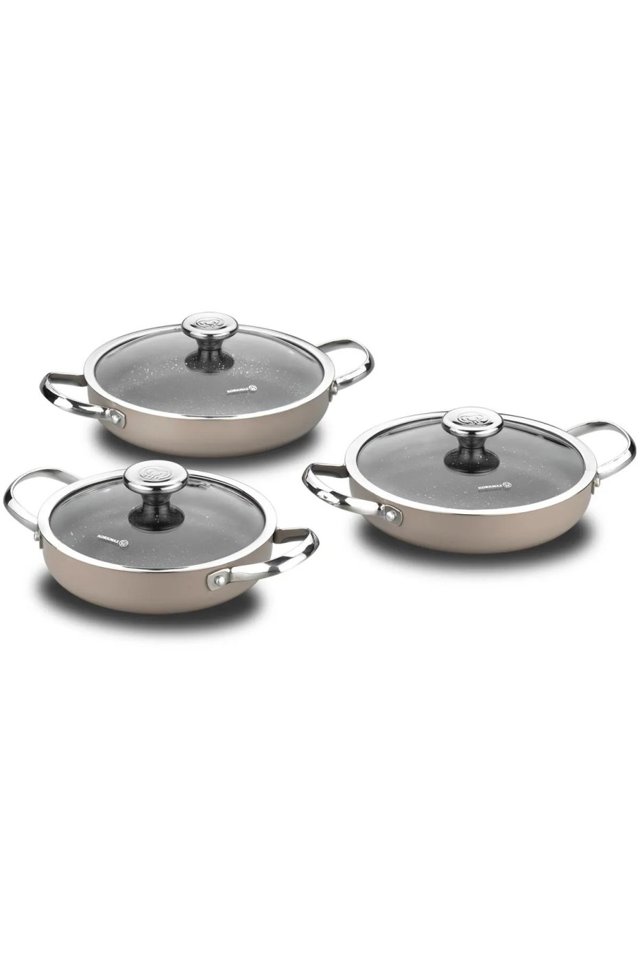 KORKMAZ Zeta 6 Parça Bej Omlet Set A1356