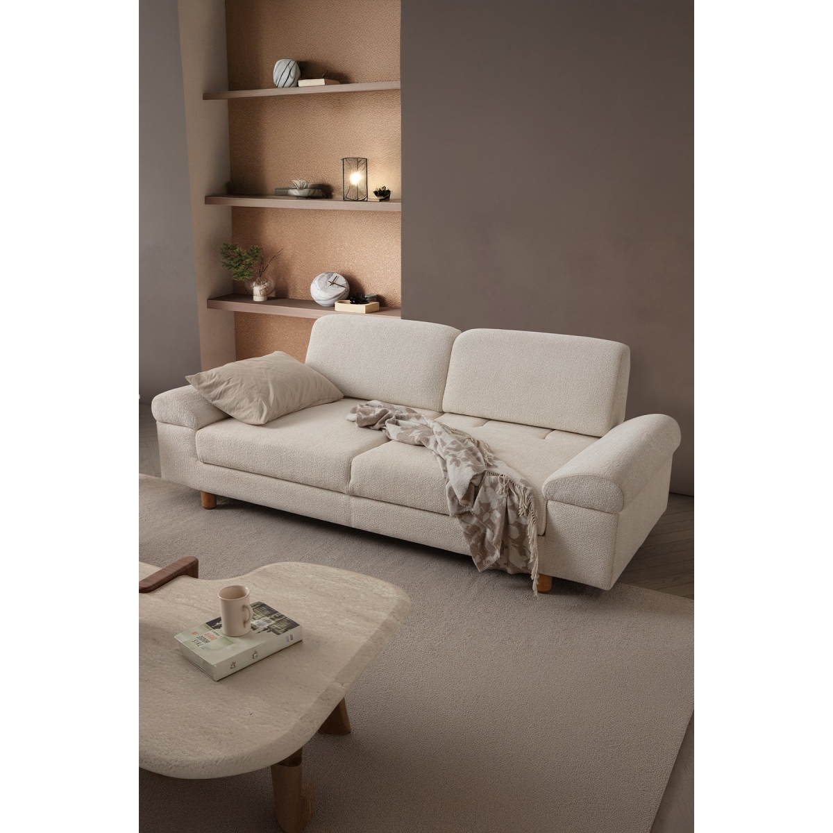 indes home Armada 3+3 Koltuk Takımı Krem - Görsel 5