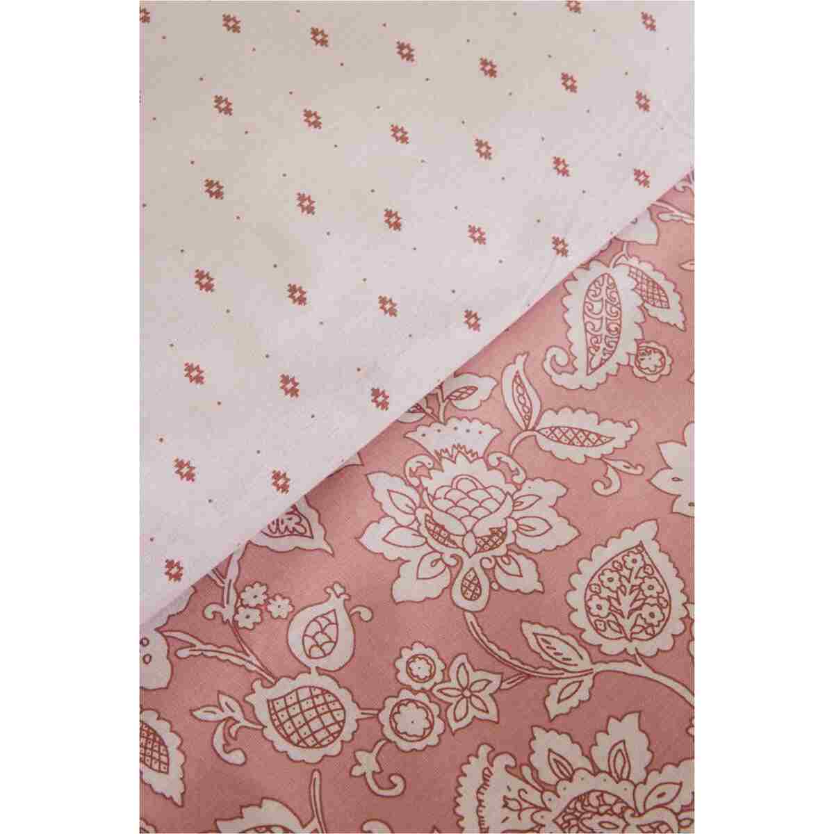 Karaca Home Celerina Pembe %100 Pamuk Çift Kişilik Fitted Nevresim Takımı - Görsel 5
