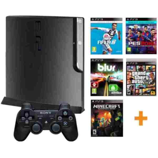 Ubisoft PS3 slim 320 gb konsol + 2 kol + 30 hit oyun +100 arcade oyun