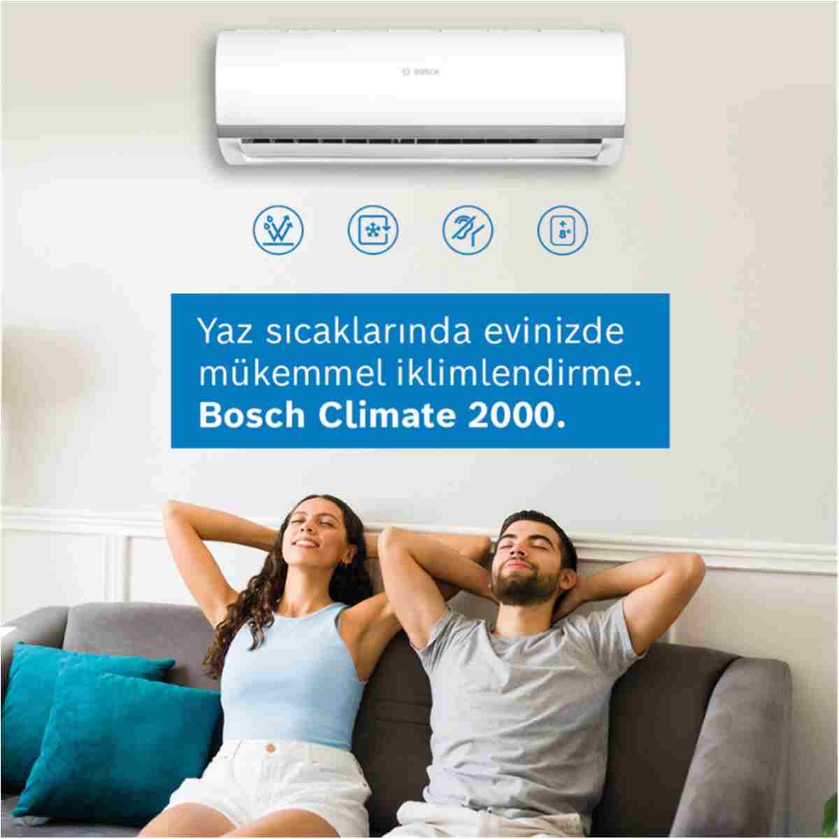 Bosch Climate 2001 Cl2001-9000 Btu A R32 - Görsel 6