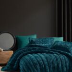 Elart Velvet Comfort Set Uyku Seti Çift Kişilik Kadife 6 parça (230x220cm) Zümrüt Yeşili