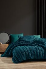 Elart Velvet Comfort Set Uyku Seti Çift Kişilik Kadife 6 parça (230x220cm) Zümrüt Yeşili